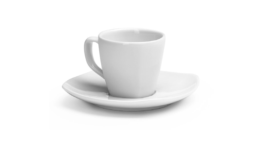 浓缩咖啡杯带茶碟